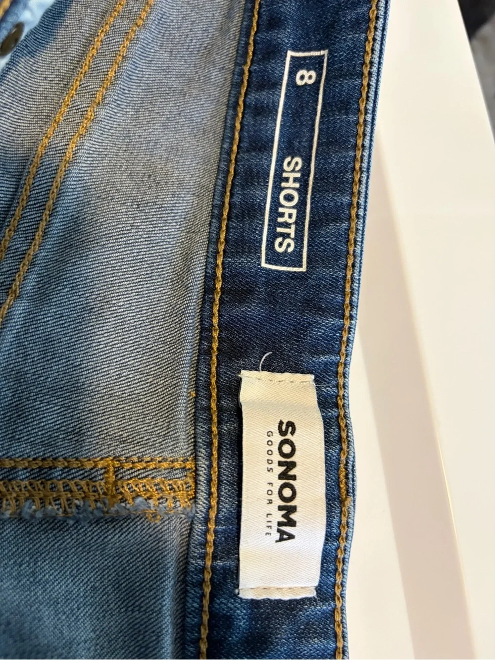 Sonoma Light Blue Denim Shorts with Frayed Hem